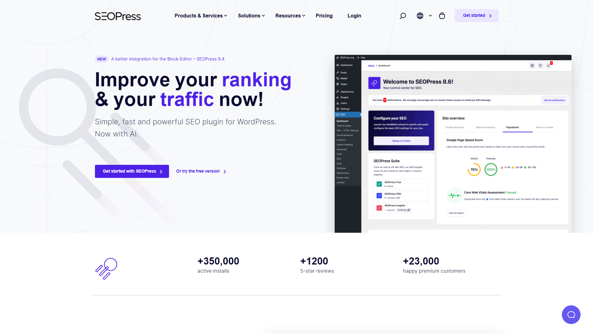 Seopress.org Homepage - WP Copilot