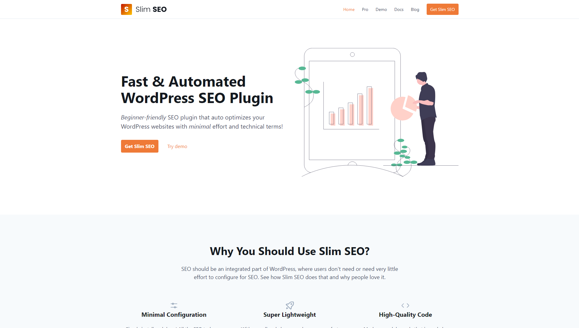 Wpslimseo.com Homepage - WP Copilot