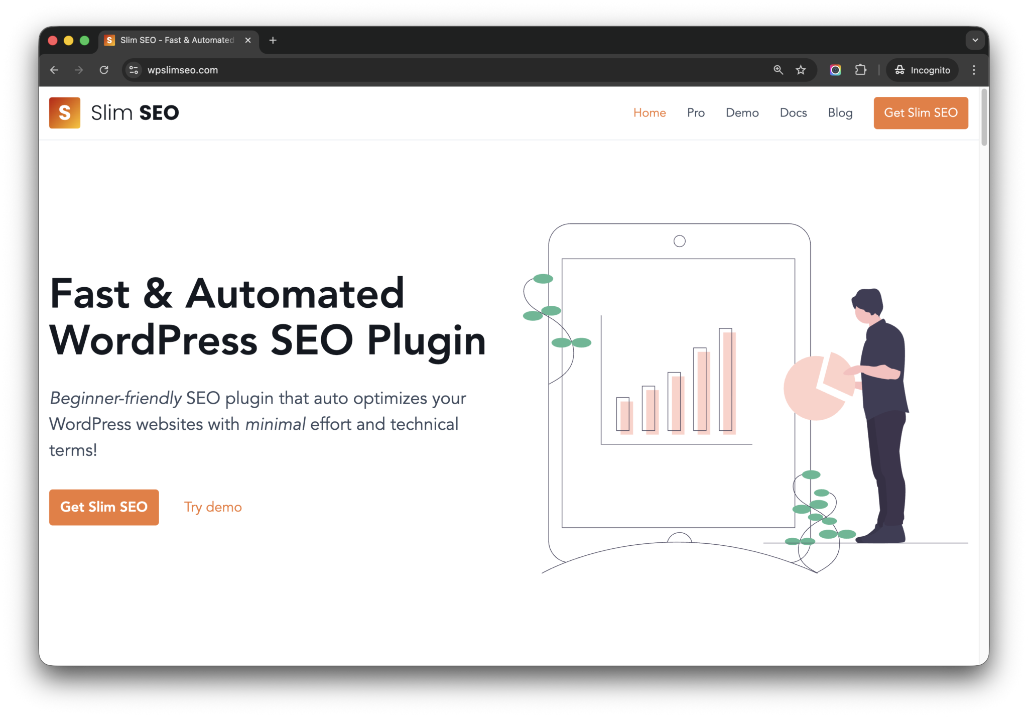 Wpslimseo.com Homepage - WP Copilot