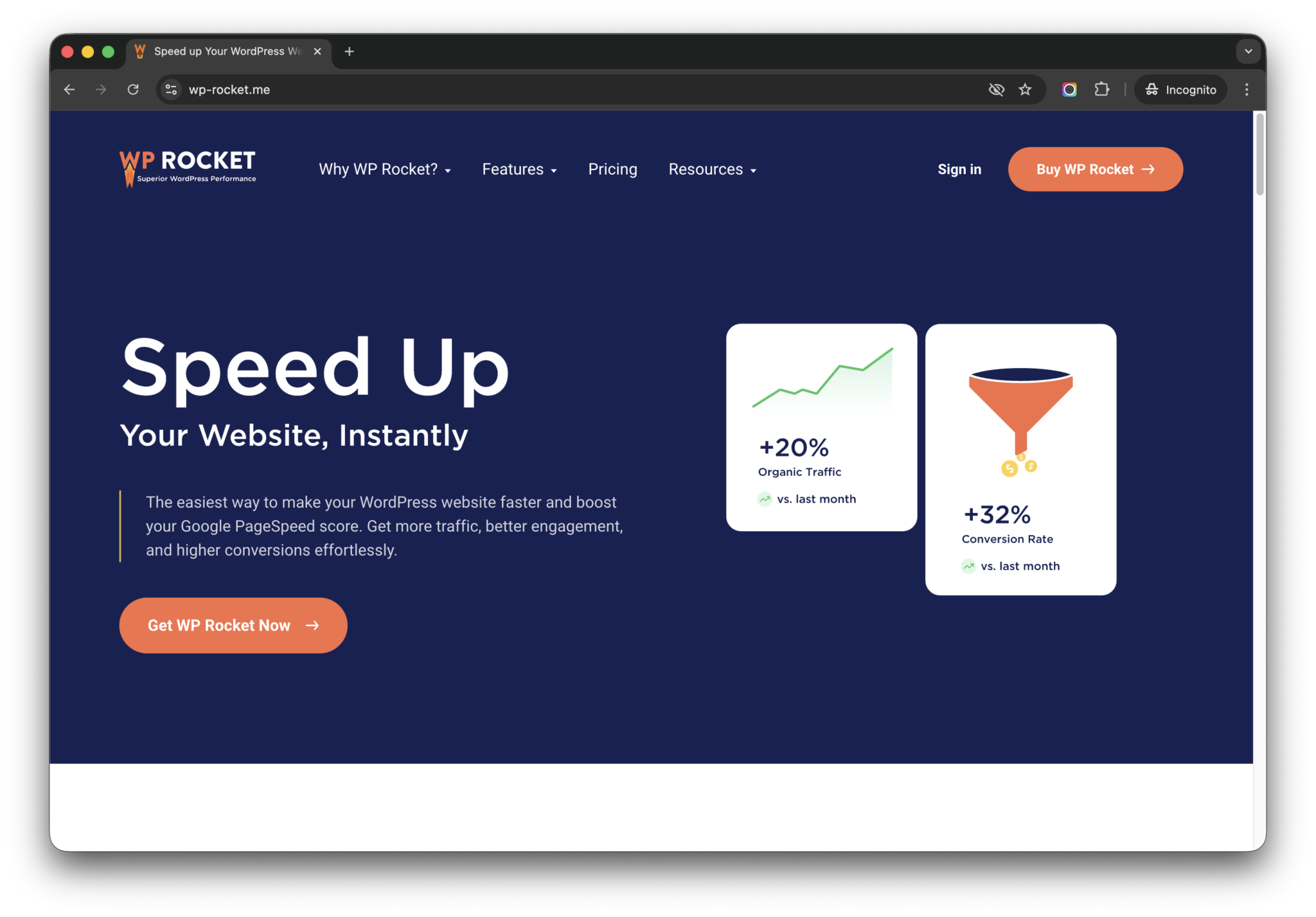Wp-rocket.me Homepage - WP Copilot
